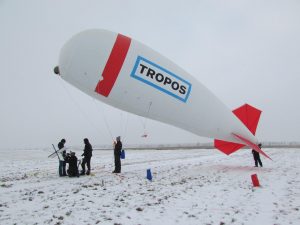 Launch of tethered balloon.